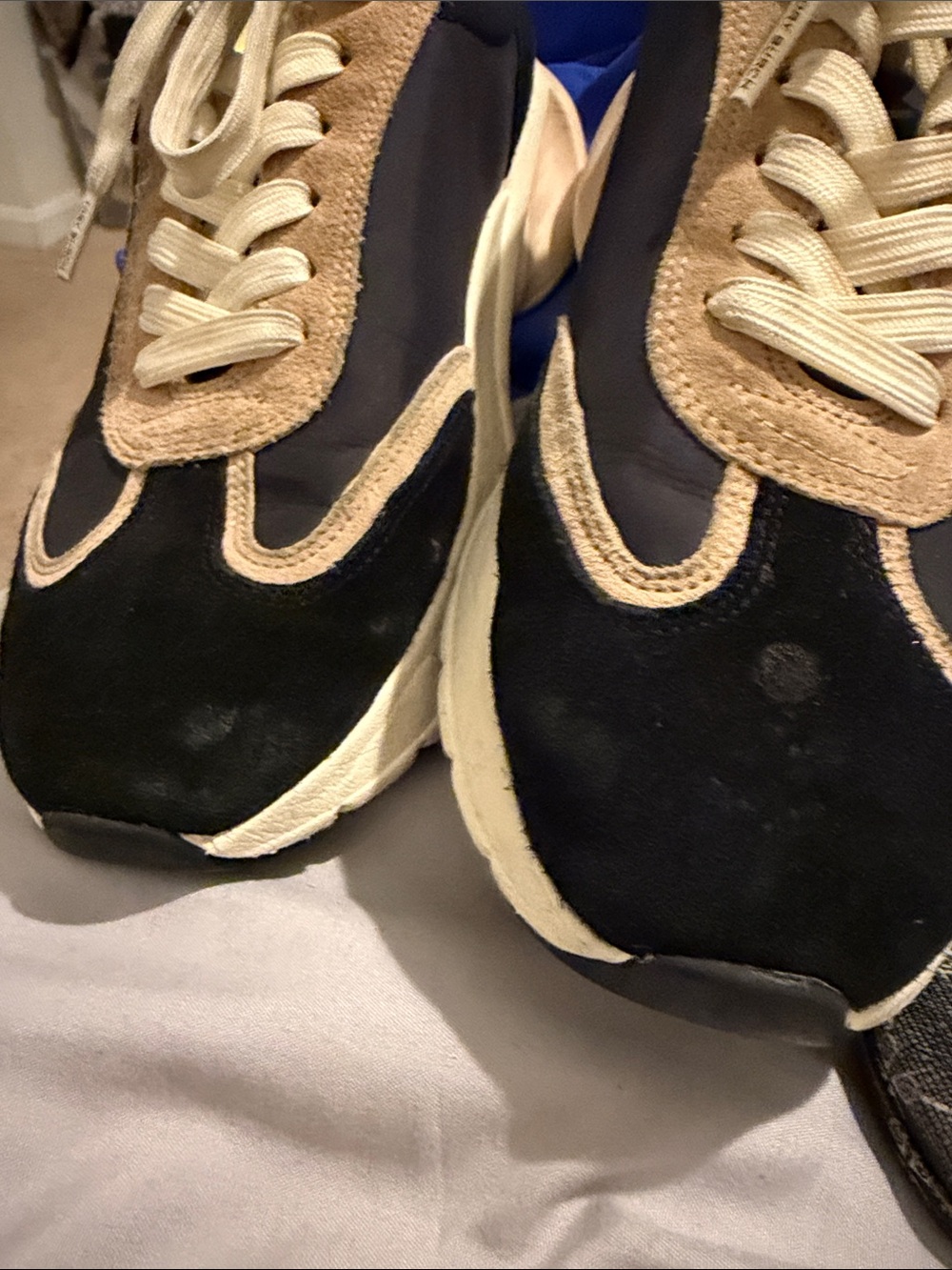 Tory Burch Women's black and Beige Runner Sneakers - Picture 5 of 6